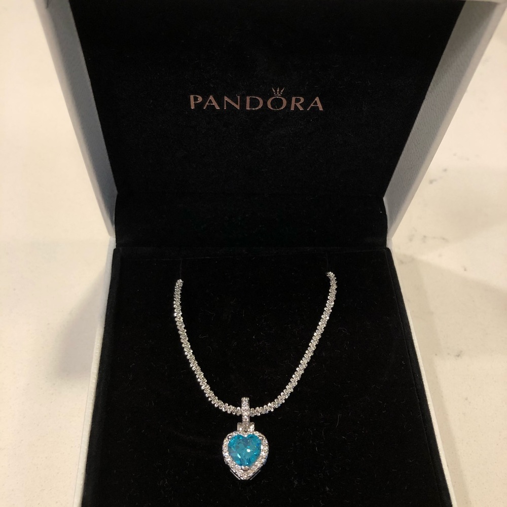 Pandora heart shaped necklace